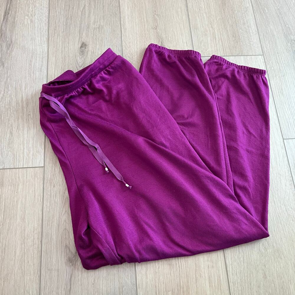 🩷 Cuddle Duds Women’s Fuchsia Comfort Code Joggers Sz L
